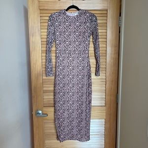 House of CB animal print midi dress